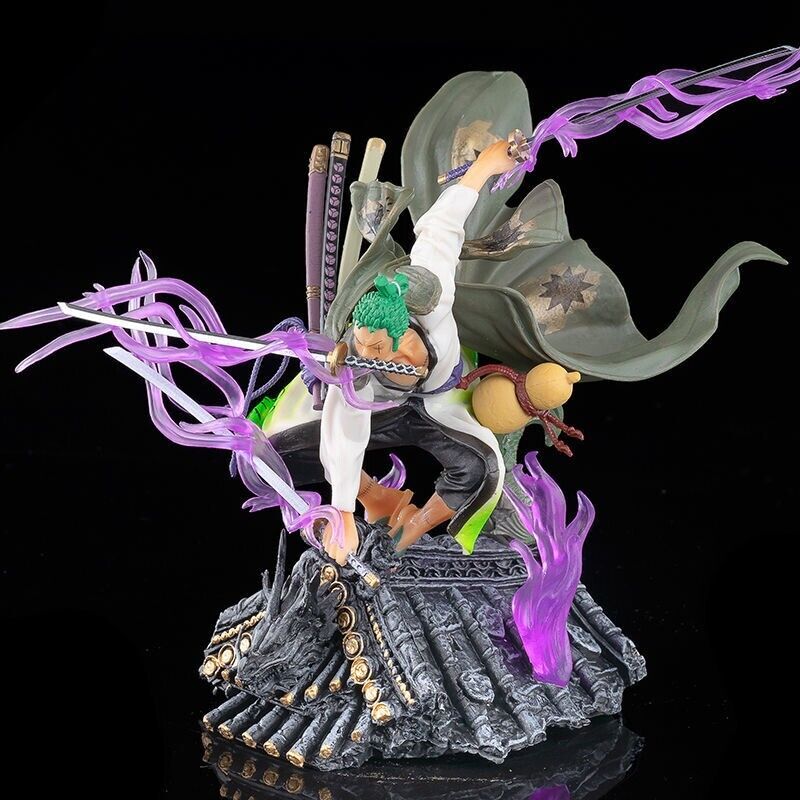 Anime One Piece Roronoa Zoro PVC Action Figure Model Statue Toy No Box Collectio