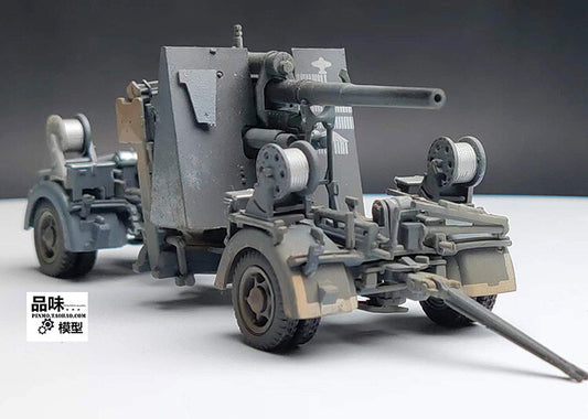 1/72 German 88 Artillery+Voroshilov Heavy Artillery Towing Trailer Model