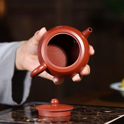 Yixing Zisha Dahongpao Clay Pot Pottery Teapot Tea Pot Handmade Words Hanzi