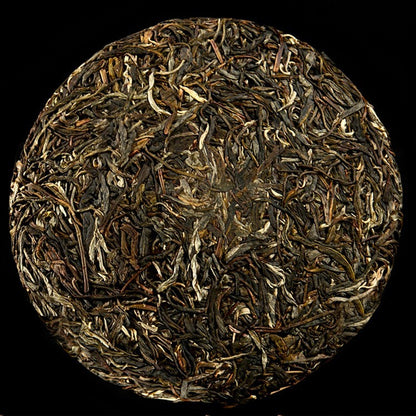 2010 yr 357g Organic Laomane Banzhang Ancient Tree Puer Puerh Pu'er Tea Raw Cake