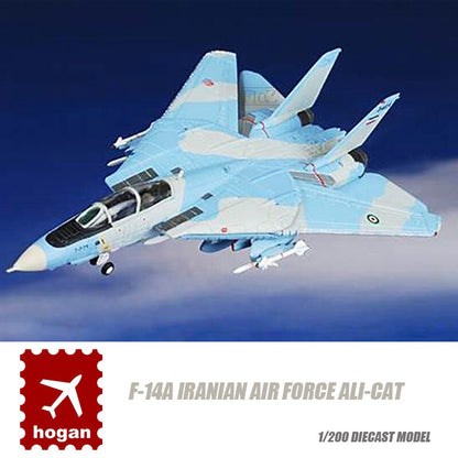 HOGAN F-14A IRANIAN AIR FORCE ALI-CAT 1/200 diecast plane model aircraft
