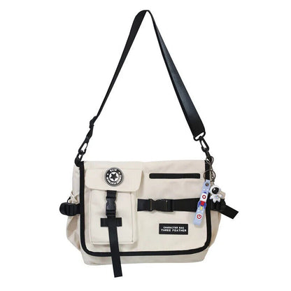 Square Bag Harajuku Men Crossbody Bags Women Girls School Book Bag Shoulder Bag