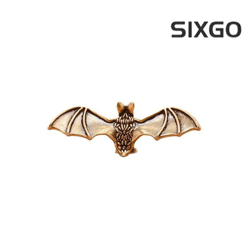 1 Pc Bat Statue Small Ornaments Solid Copper Mountain Bat Miniature Figures