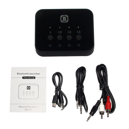 1 To 3 Bluetooth 4.0 Stereo Launcher Splitter Audio Adapter Music Transmitter
