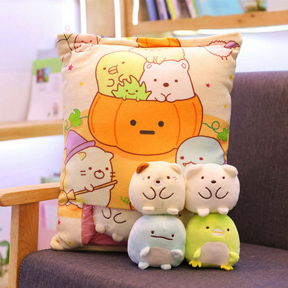 Plush Toy Cartoon Pillow One Bag Biological Cushion San-x Sumikko Gurashi Corner