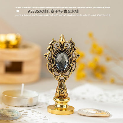 Wax Sealing Stamps Metal Retro Magic College Roman Column Handle DIY Card Making