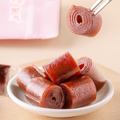 Hawthorn Roll Sweet and Sour Snacks Hawthorn Berry Long Rolls Dried Fruit 100g