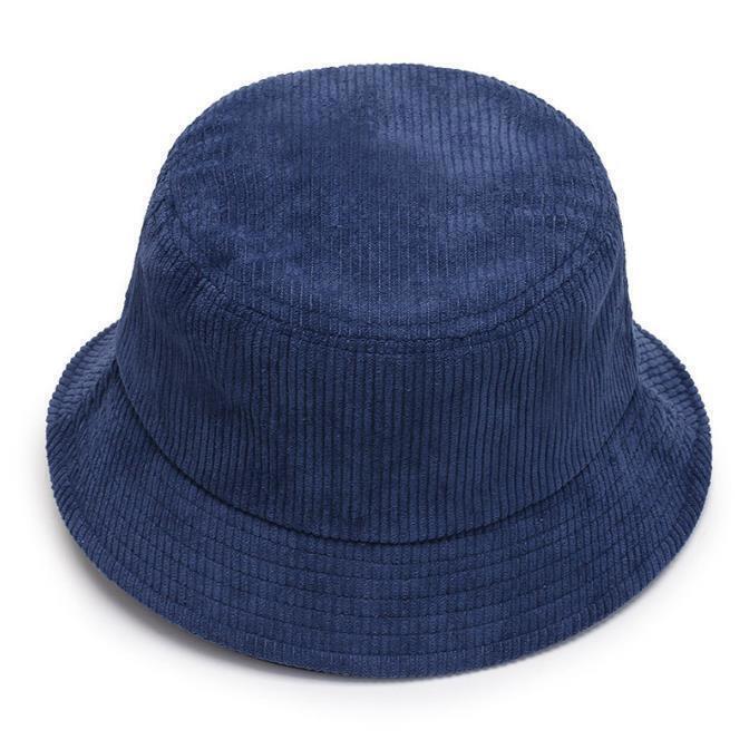 Corduroy Bucket Hat Cap Double-sided Fisherman's Cap Men Women