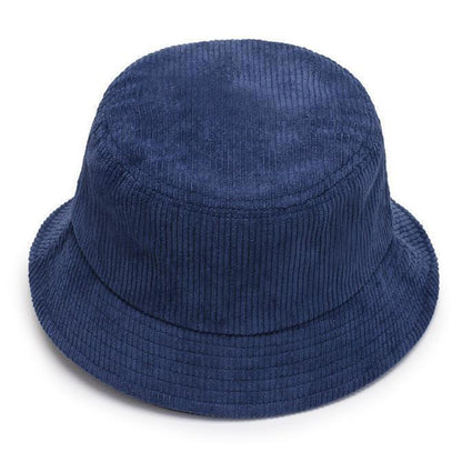 Corduroy Bucket Hat Cap Double-sided Fisherman's Cap Men Women