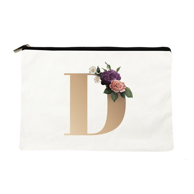 Makeup Bag Print Cosmetic Bags Bridal Party Bags Organizer Pouch Clutch Gift 1PC