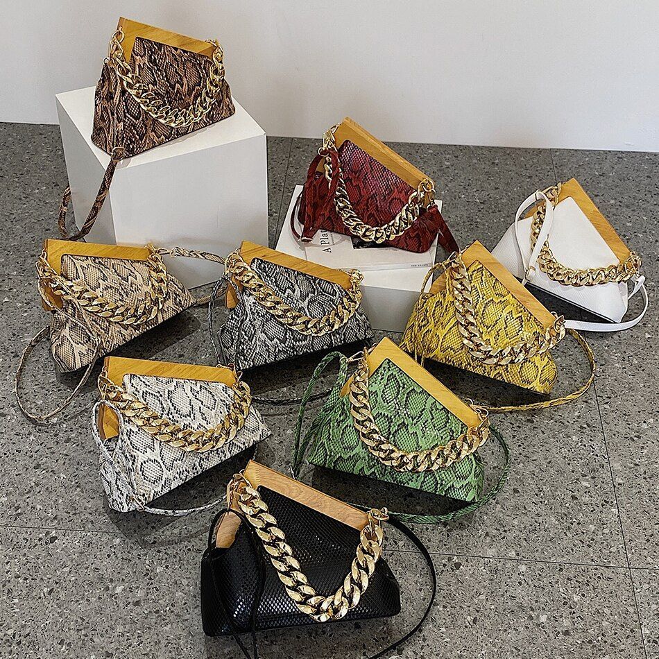 Vintage Evening Party Clutch Synthetic Leather Shoulder Crossbody Bags Handbags