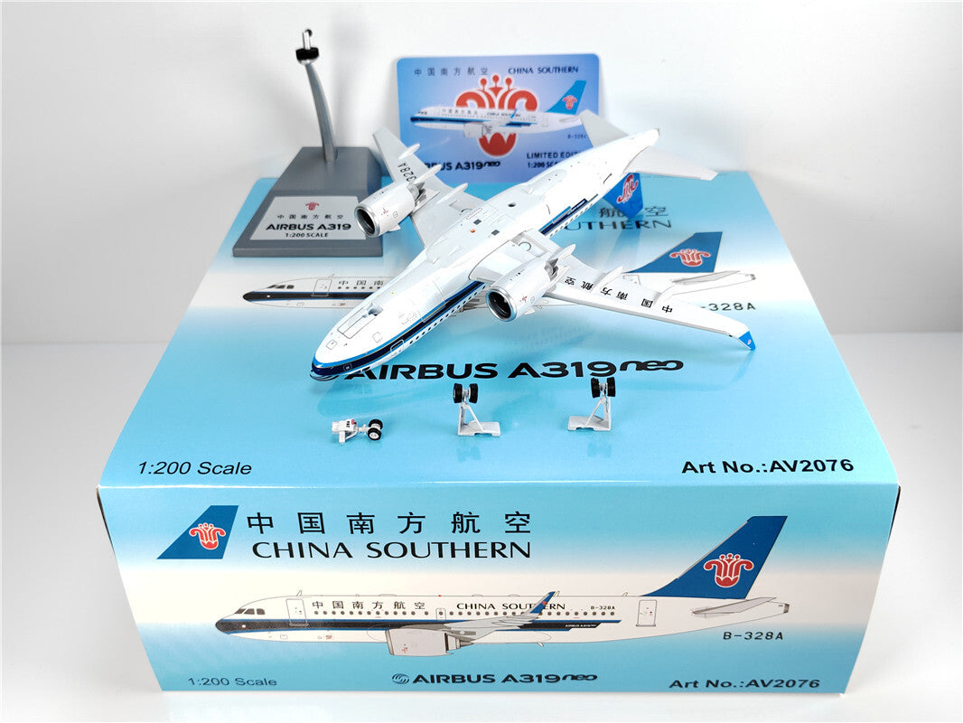 1:200 Aviation CHINA SOUTHERN AIRBUS A319NEO Passenger Airplane Diecast Model