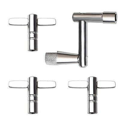 4 Piece Drum Key Set Includes Continuous Motion Speed Key for All Drum Tuning