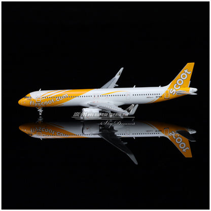 1:400 JC Wings Scoot AIRBUS A321neo Passenger Airplane Diecast Aircraft Model