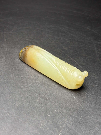 Certified Natural Hetian Jade Hand-carved Exquisite Cicada Statues 31344