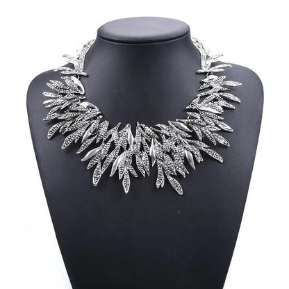 Bohemian Necklace Vintage Choker Ethnic Statement Large Collar Pendant Gypsy