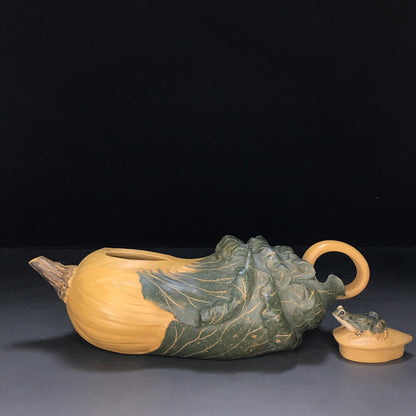 Chinese Yixing Zisha Clay Handmade Exquisite Teapot （百财 底款：蒋蓉）