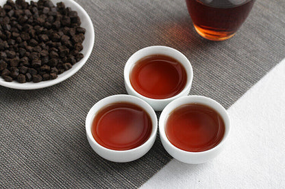 500g Yunnan Pu'er Ripe Tea 09 Menghai Nuoxiang Tea Fossil New C1 Crushed Silver