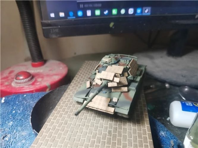 Homemade 1 /72 U.S. M60A1 Main Battle Tank Model Finished Ornament Static