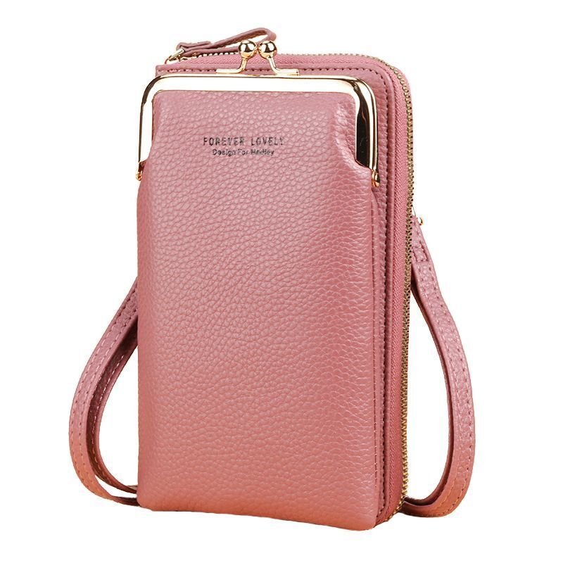 Wallet Shoulder Mini Synthetic Leather Bag Straps Phone Big Card Holders Handbag