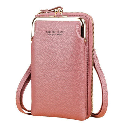Wallet Shoulder Mini Synthetic Leather Bag Straps Phone Big Card Holders Handbag