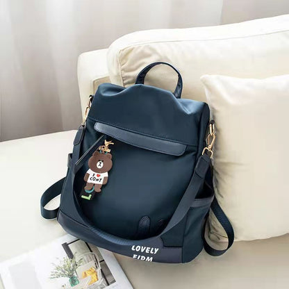 Women Backpack Canvas Teenage Bags Candy Color School Bag Outdoor Travel College