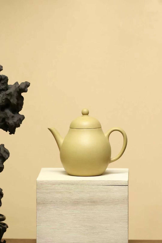 180cc chinese Yixing Handmade Zisha Green ClayTeapot Pear GongFu Hu Tea Pot