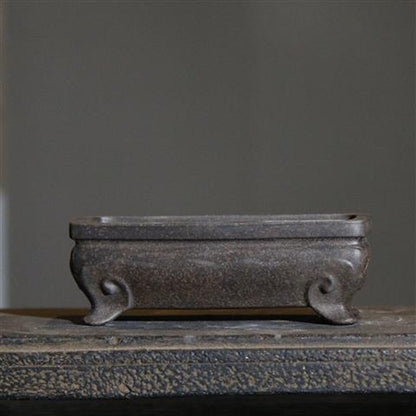 4.8" Classical Purple Sand Bonsai Pot Mini Desktop Plant Succulent Flowerpot New