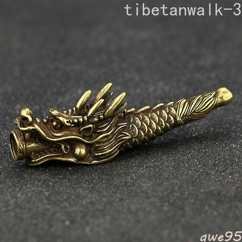 1pc Handmade Brass Dragon Cigarette Holder Filter Pipe Metal