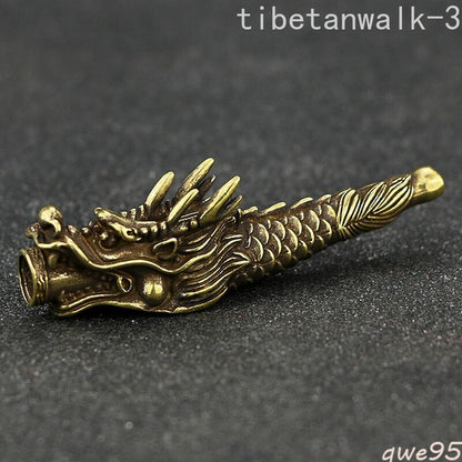 1pc Handmade Brass Dragon Cigarette Holder Filter Pipe Metal