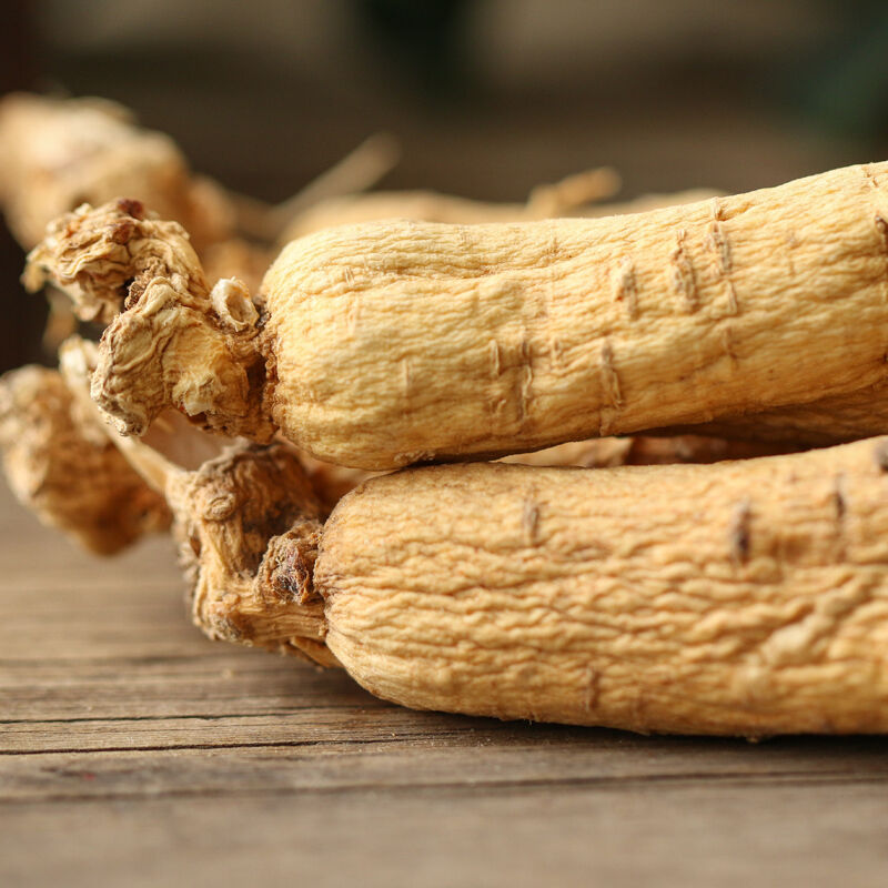 9 ounces naturally harvested 8-year-old white ginseng roots 250 grams of Chinese herbal medicine-