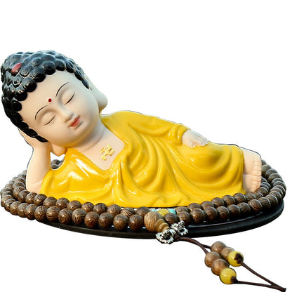 safety Buddha for car decoration porcelain tea pet house warming gift small size