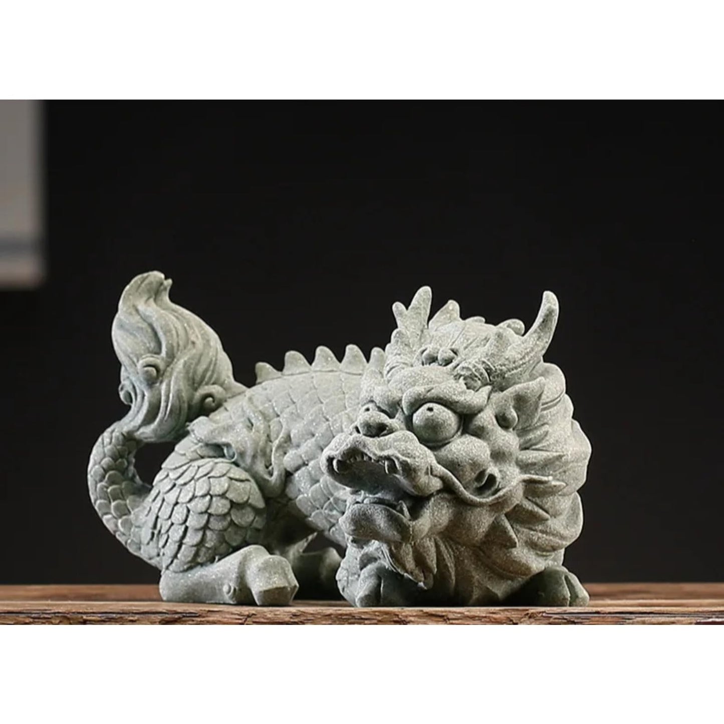 Sandstone Kylin Tea Pet Ornaments 21.5cm Tea Statue Kung Fu Teaware Tea Play