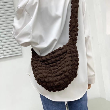 Puffy Crossbody Bags Nylon Quilted Shoulder Bag Small Tote Purses 30*24.5 CM 1PC