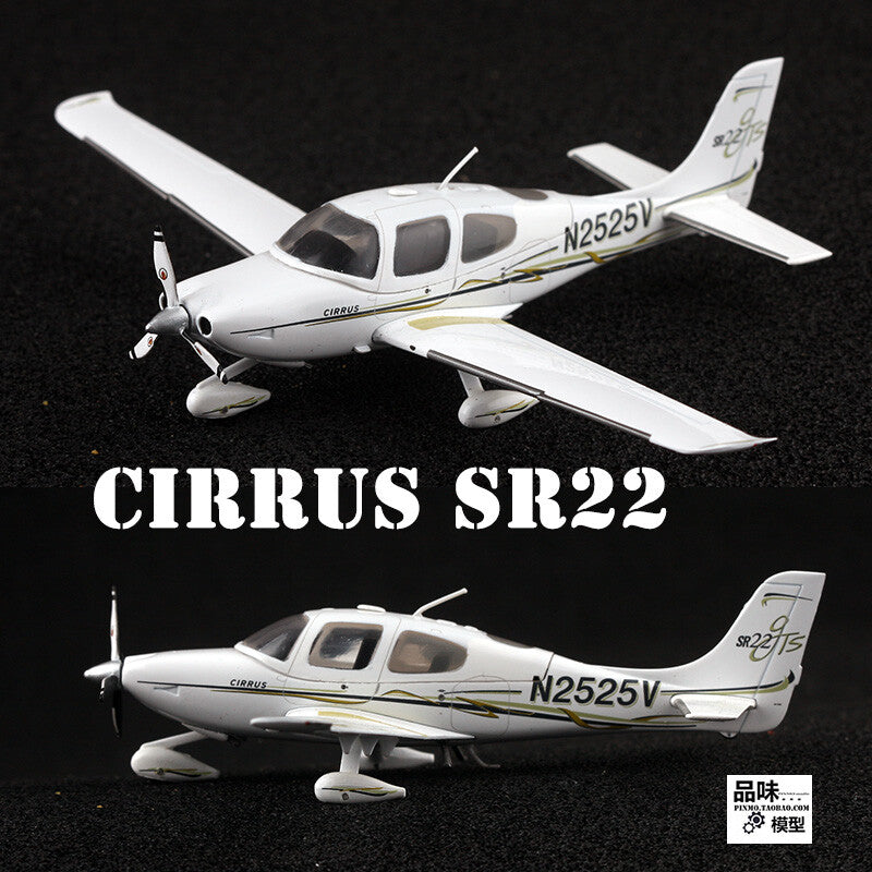 1/72 Cirrus SR22 single engine small aircraft alloy aircraft model