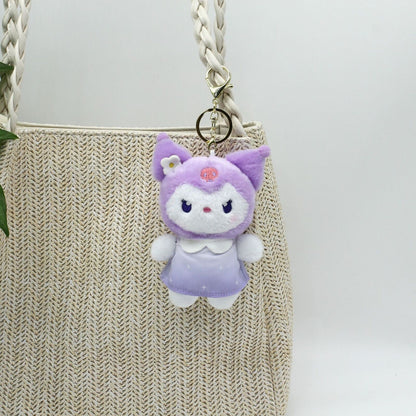 HelloKitty Plush Keychain Melody Bag Pendant Couple Pendant Keychain 4''