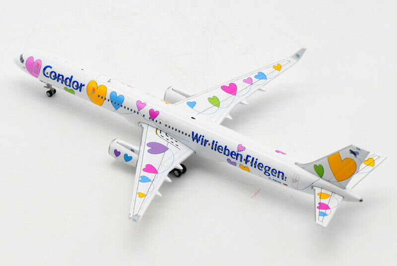 1:400 JC WINGS Condor Wir Lieben Fliegen B757-300 Passenger Plane Diecast Model