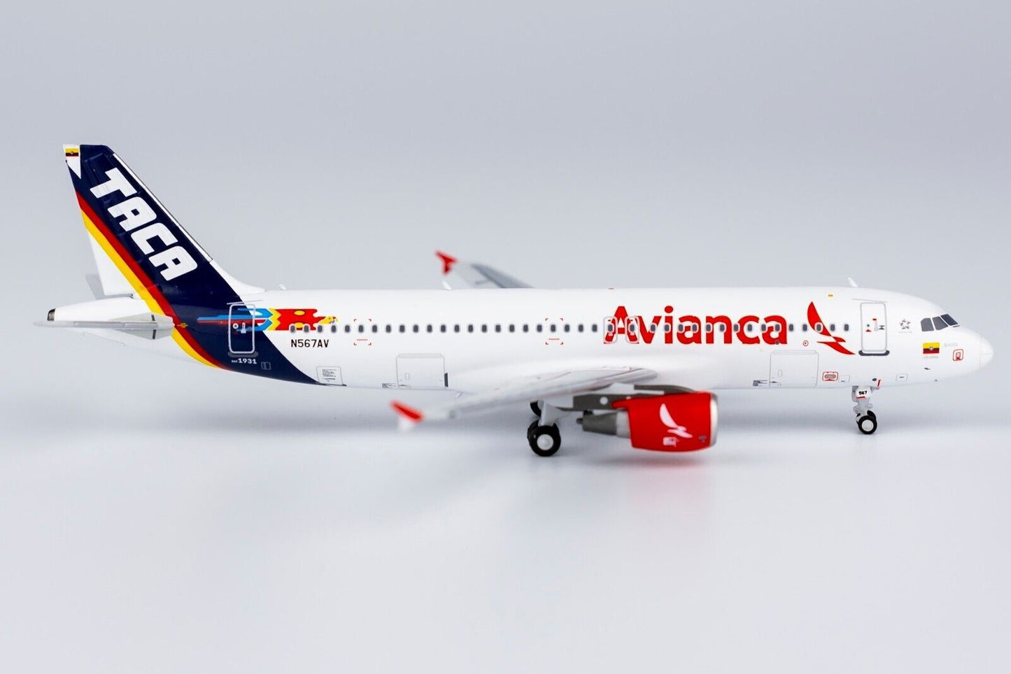 1:400 NG Model Avianca AIRBUS A320neo Passenger Airplane Diecast Aircraft Model