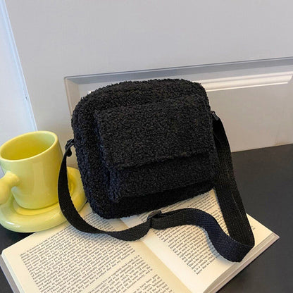Shoulder Bag Vintage Wool Small Chain Crossbody Bag Traveling Shopping S/M/L 1PC