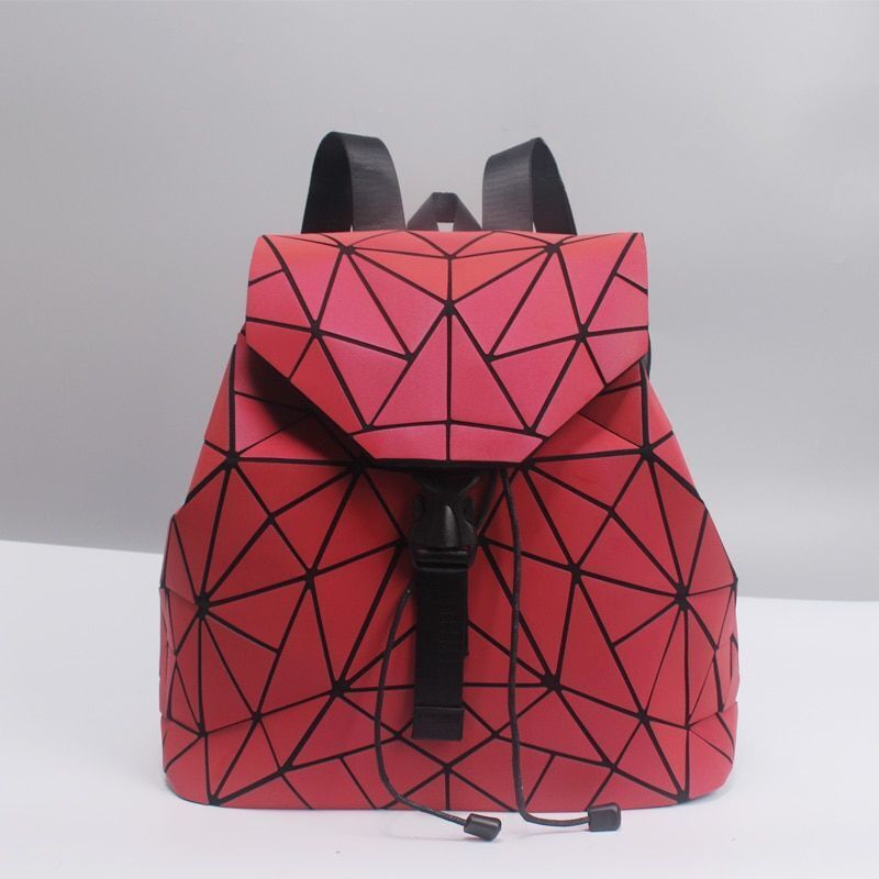 Backpack School Bag Geometric Rhombus Luminous Large Computer Bags Softback 1 PC