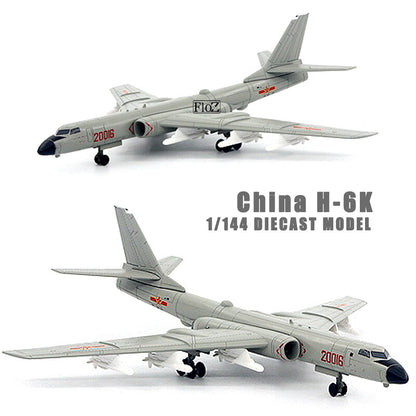 China H-6K 1/144 diecast plane model aircraft UNISTAR