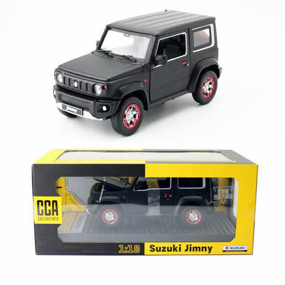1:18 Suzuki Jimny Model Car Diecast Toy Cars Light Sound Doors Open Boys Black
