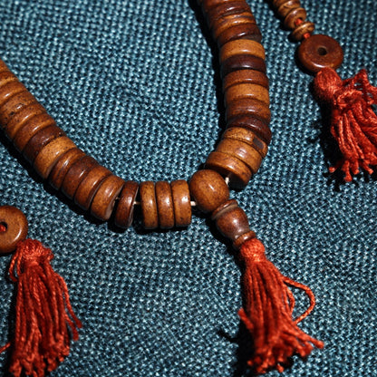 Tibetan 108 Beads Mala Bracelet 10mm Buddhist Prayer Bead Necklace Vintage