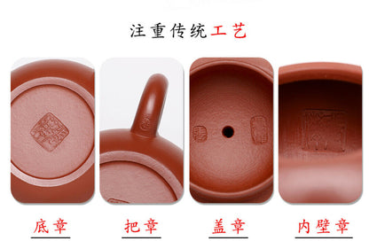 180cc Handmade Purple Sand Tea Pot in Yixing, China, Dahongbao Clay, Xishi Gongfu Tea Pot-