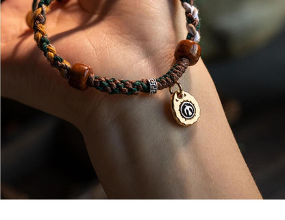 Tibetan Bracelet Handwoven Ethnic Style Blessing Adjustable Hand Accessory