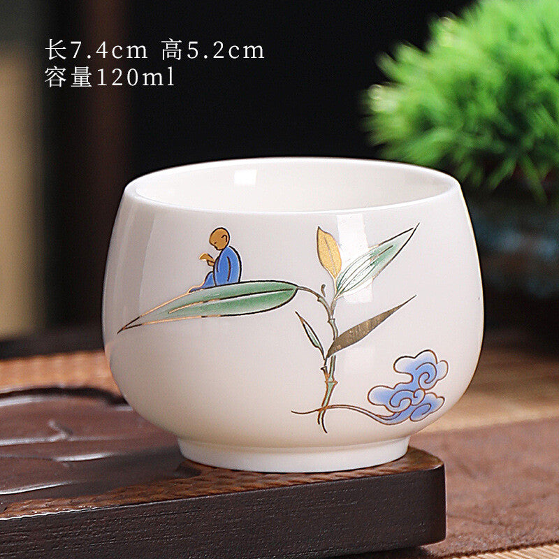 4pcs/lot 120ml Tea Cup Zen Style Chinese Mater Cups Full Handmade Puer Tea Cups