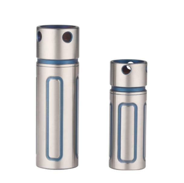 Titanium Waterproof Medicine Pill Bottles Necklace Pendants Perfume Bottles Box