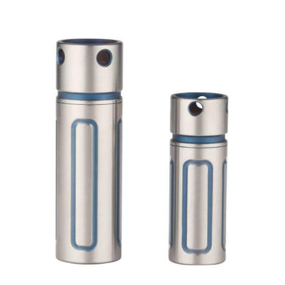 Titanium Waterproof Medicine Pill Bottles Necklace Pendants Perfume Bottles Box