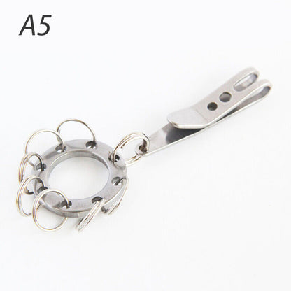 Mini Pocket Clips Carabiner Bag Waist Belt Clip Key Buckles Holder Outdoor T-cx