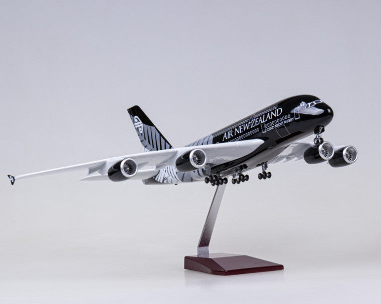 46CM 1:160 AIR NEW ZEALAND AIRBUS A380 Passenger Plane Landing Gear Resin Model